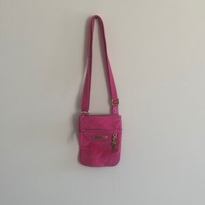 Juicy Couture Pink Velour Velvet Crossbody Purse